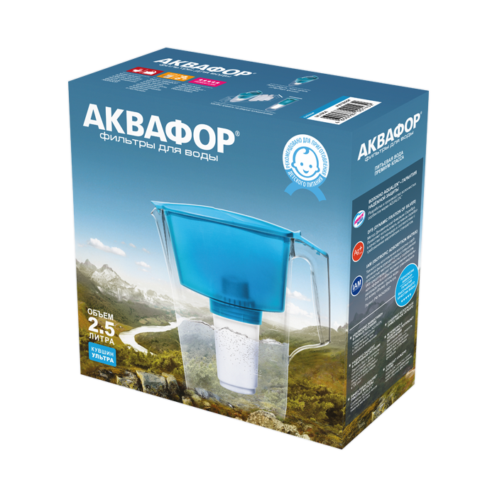 Фильтр-кувшин Аквафор Ультра коралловый