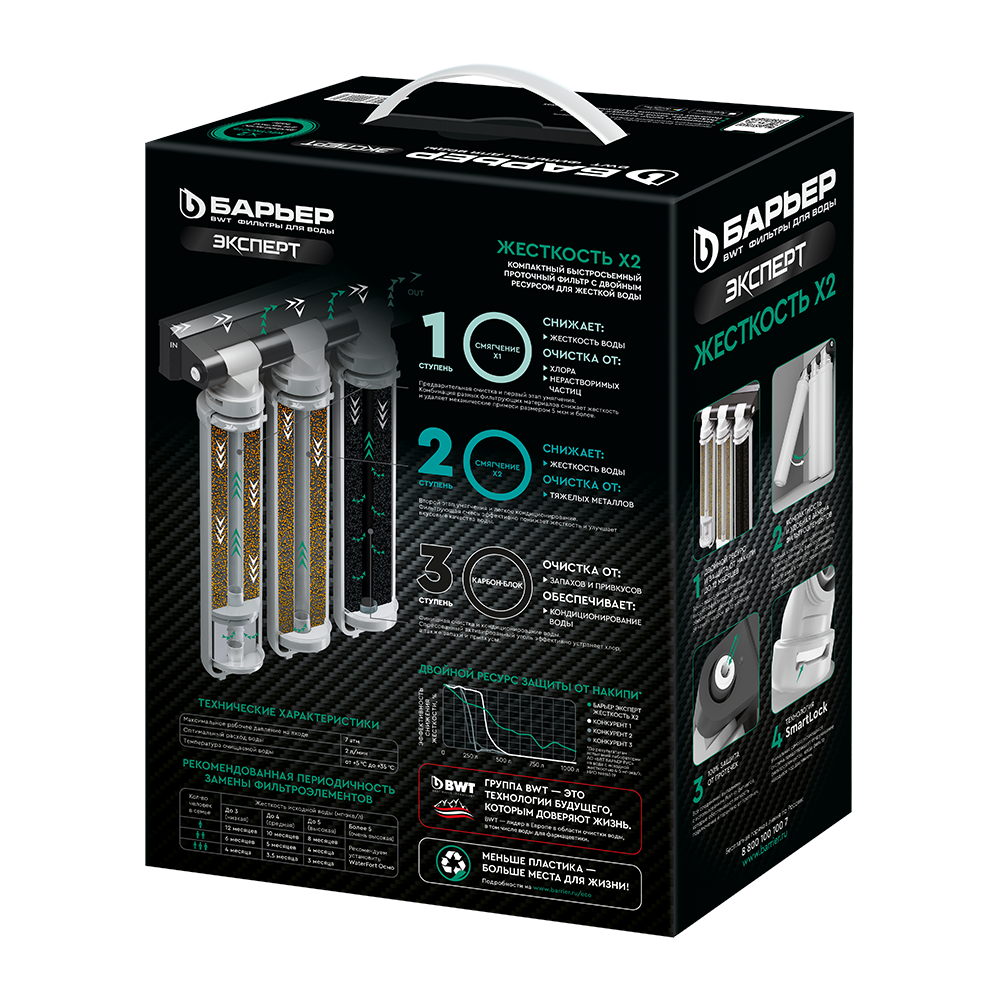 Фильтр для воды Барьер Эксперт Жесткость Х2