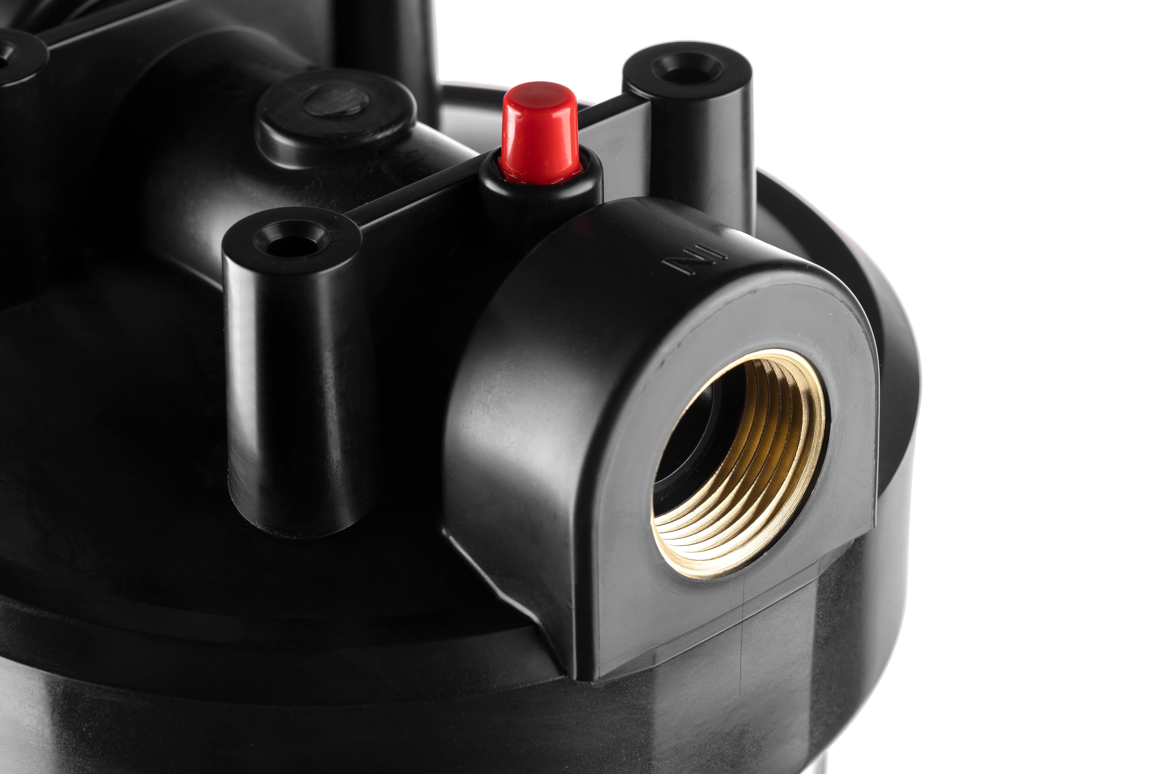 Магистральный фильтр Гейзер 10ВВ прозрачный с латунными вставками