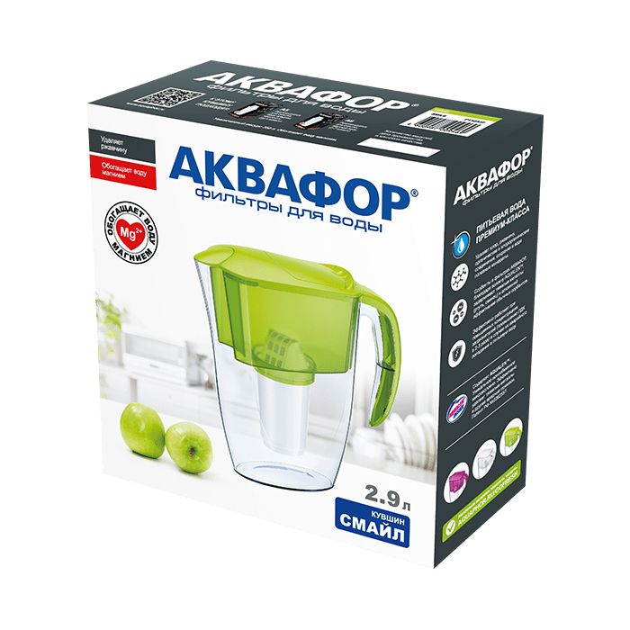 Фильтр-кувшин Аквафор Смайл белый