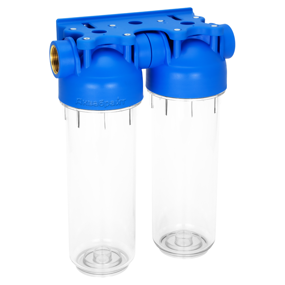 Магистральный двухступенчатый фильтр Аквабрайт АБФ-2 1/2