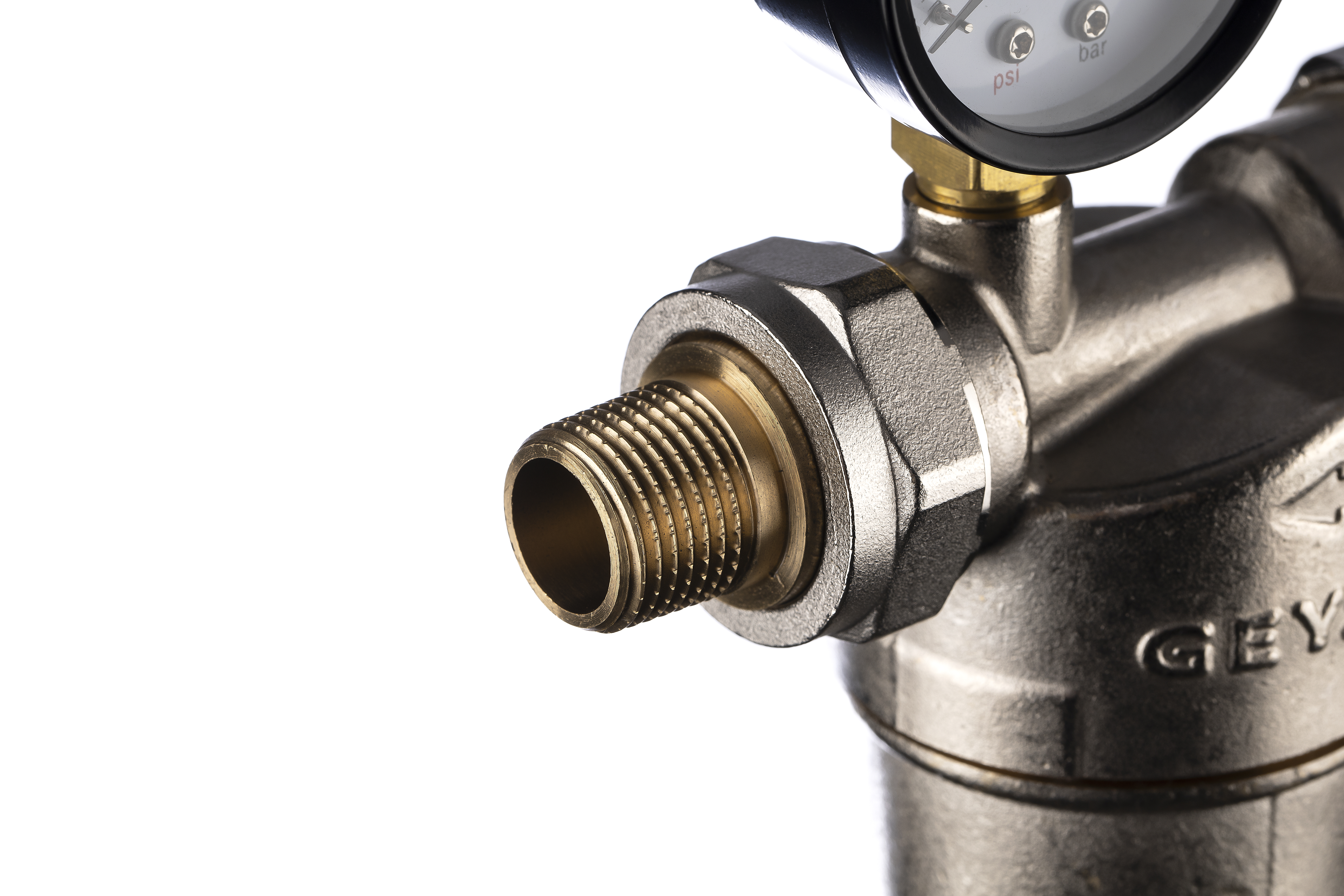 Фильтр Гейзер Бастион 122 1/2'' (с манометром для горячей воды d60)