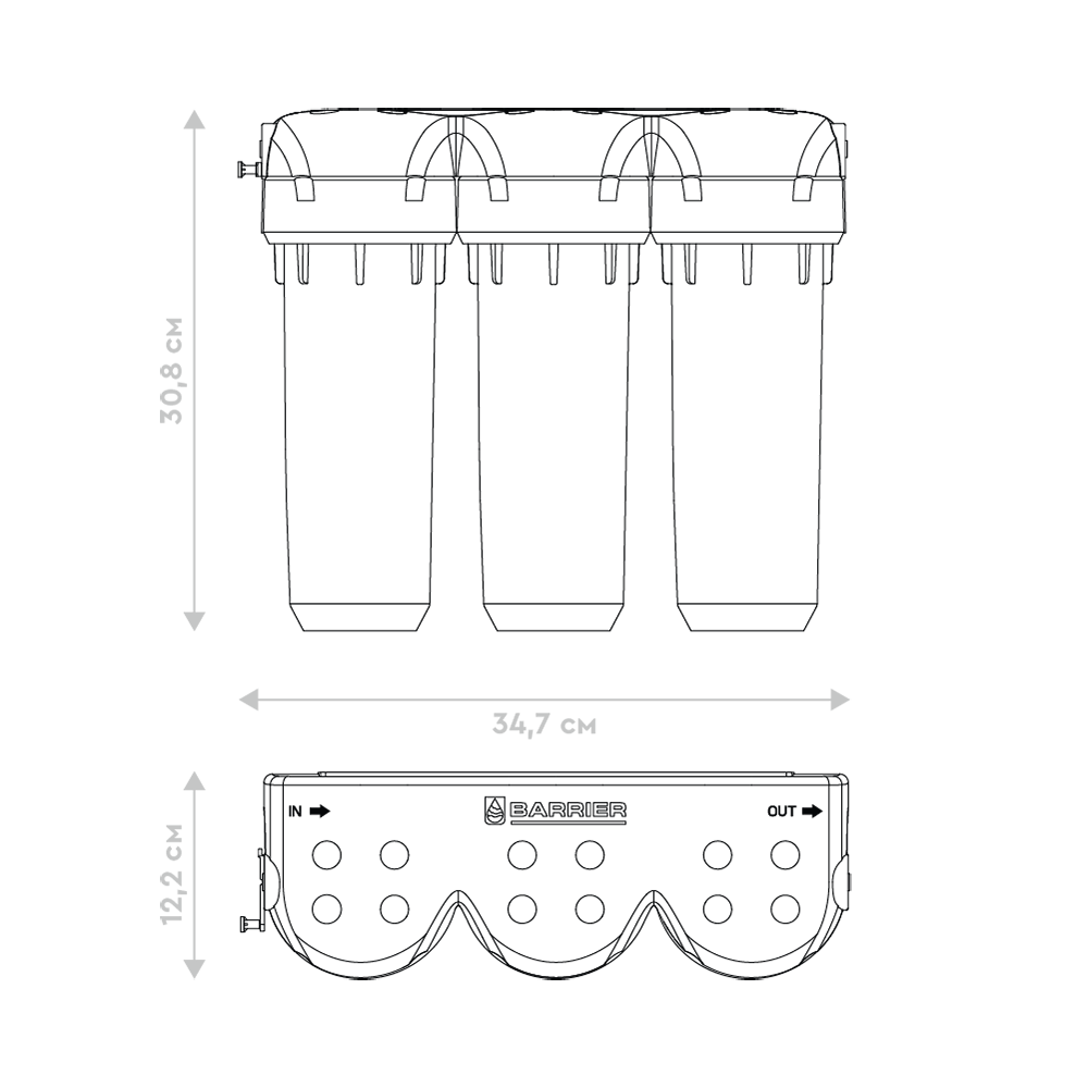 Проточная система Барьер Профи Комплекс