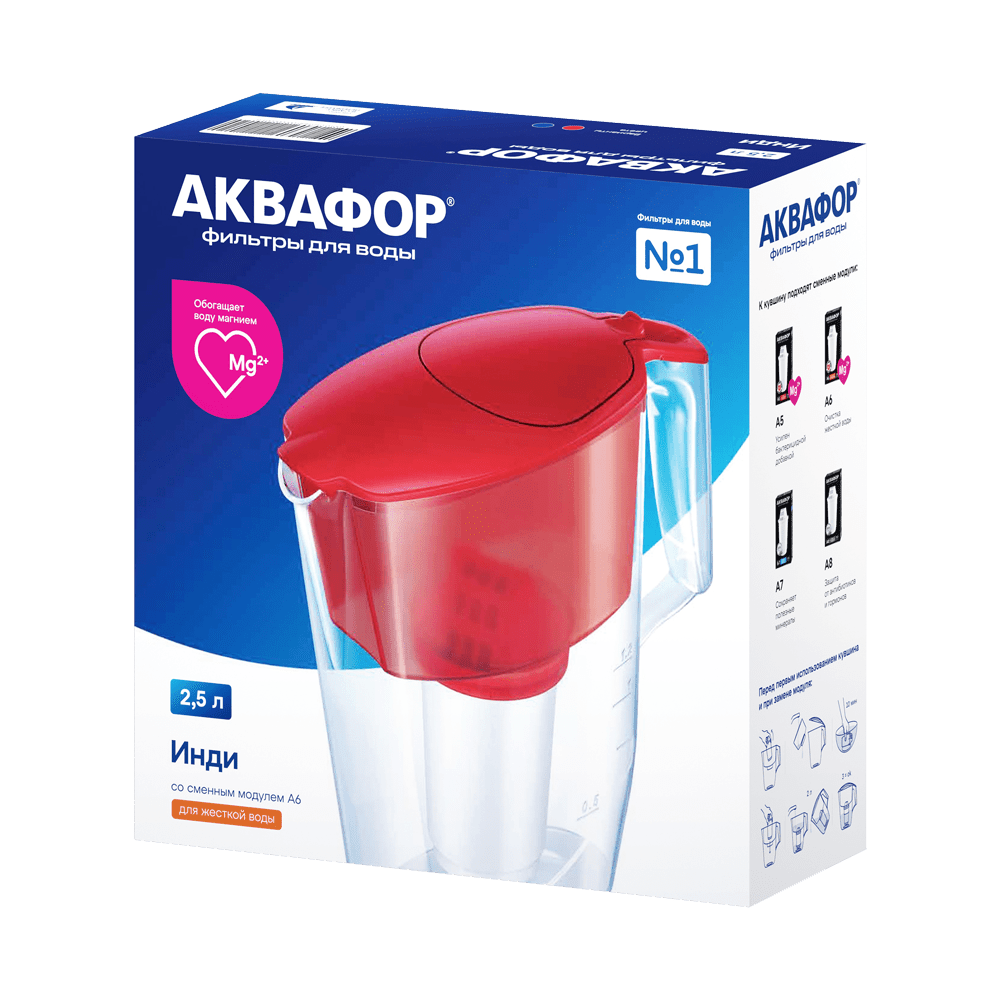 Фильтр-кувшин Аквафор Инди (кобальт)