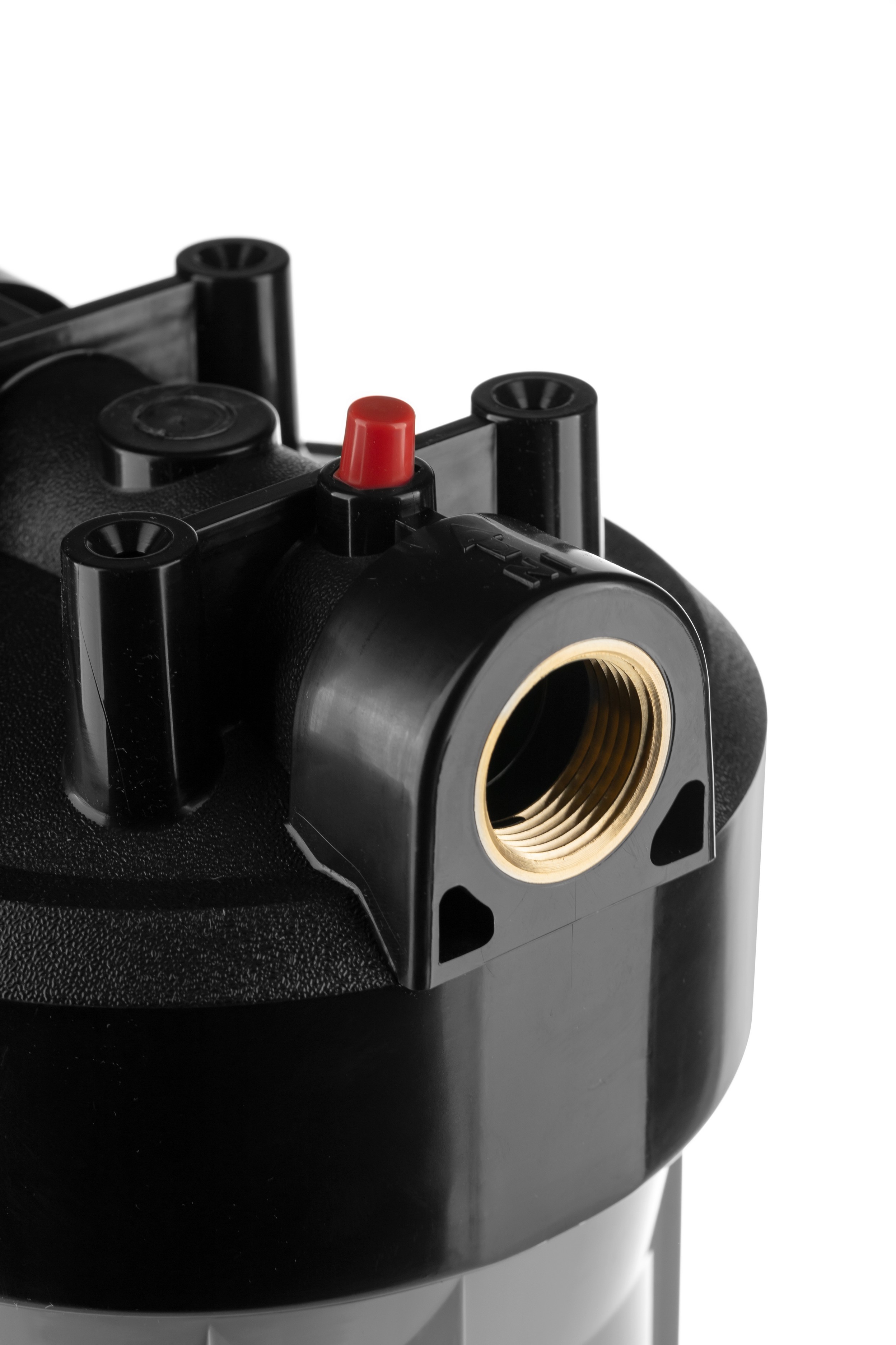 Магистральный фильтр Гейзер 10ВВ с латунными вставками (серый)