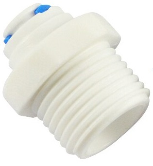 ST022 А Полипропиленовый прямой фитинг 1/2р-1/4тр