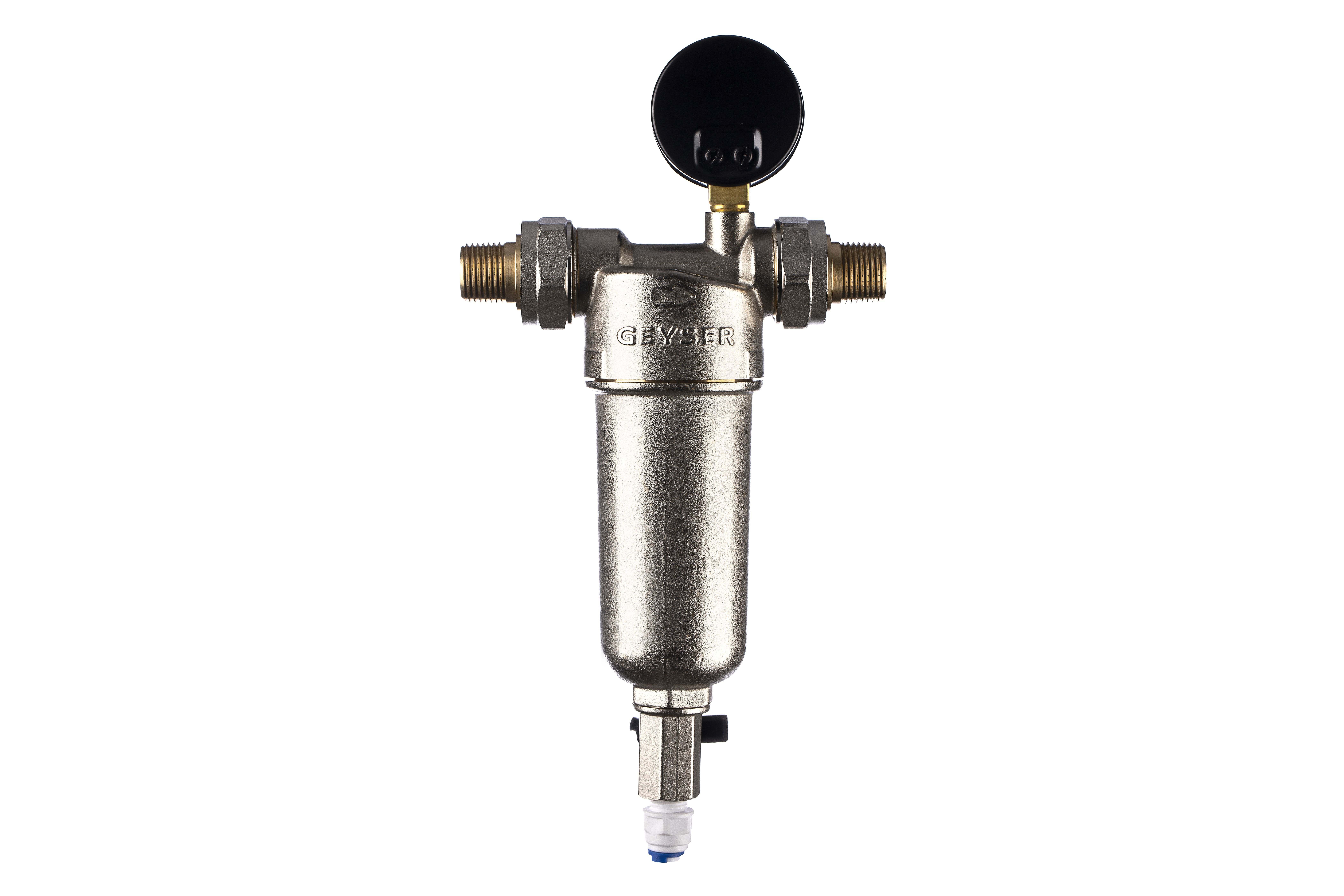 Фильтр Гейзер Бастион 122 1/2'' (с манометром для горячей воды d60)