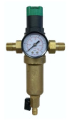 Фильтр промывной с редуктором давления и манометром для горячей воды 3/4'' Victoria 27-709
