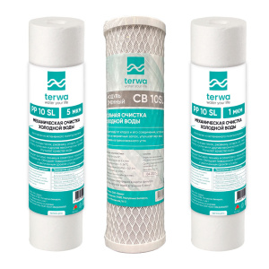 Комплект картриджей Terwa для обратного осмоса (PP5 + CB + PP1)