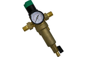 Фильтр промывной с редуктором давления и манометром для гор. воды 1/2'' Victoria 27-708