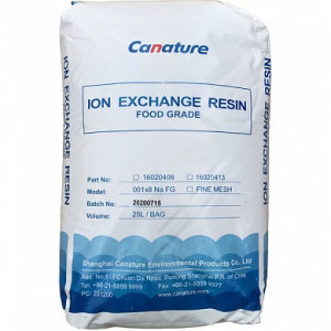Ионообменная смола катионит Canature (мешок 25л)