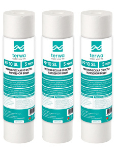 Комплект из 3 картриджей Terwa PP 10SL 5 мкм  