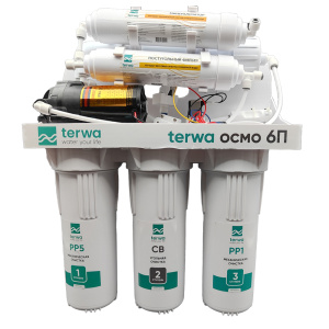 Система обратного осмоса Terwa ОСМО 6П (с помпой)