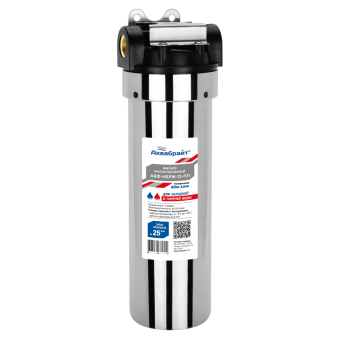 Магистральный фильтр для горячей воды Аквабрайт АБФ-НЕРЖ-12-ПЛ